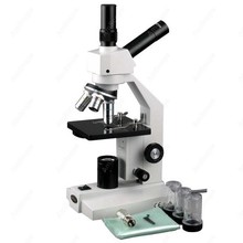 Microscopio biológico compuesto de doble Vista, suministros de AmScope 40x-400x 2024 - compra barato