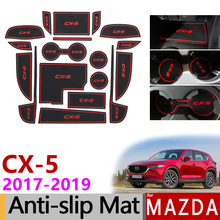 Anti-Slip Rubber Gate Slot Mat Cup Mats for Mazda CX-5 2017 2018 2019 MK2 KF CX5 CX 5 Internal Accessories Stickers Car Styling 2024 - buy cheap