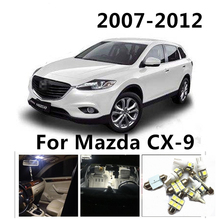 Loaut 10 pces carro branco lâmpadas led kit pacote interior para mazda CX-9 2007-2012 dome luzes da placa de licença mapa de luz 2024 - compre barato