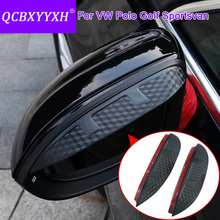 Carbon Black Car Styling Rearview Mirror Rain Shade Rainproof Blade Mirror Eyebrow Rain Cover For VW Tiguan Touareg Polo CC 2024 - buy cheap