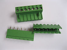 50 шт. зеленый 7 pin 5,08 мм винтовой клеммный блок Соединительный Тип 2024 - купить недорого