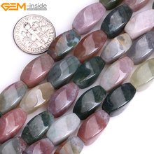 Gem-inside Natural Twist Twisted Agates Beads For Jewelry Making 8X16mm 15inches DIY Jewellery 2024 - buy cheap