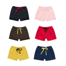 Algodão casual crianças meninos shorts cintura elástica calças curtas novas crianças verão alta qualitiy praia shorts para 1 2 3 4 5 6 anos 2024 - compre barato