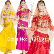 Belly dance set indian dance costume belly dance clothes practice service women 5pcs-7pcs,7 colors 2024 - buy cheap