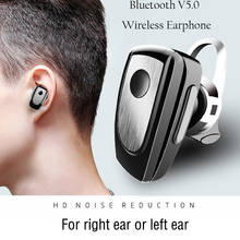 Single Earphone M100 Bluetooth 5.0 Wireless HD Mic Headset Handsfree Bluetooth Earpiece With Mic For Business Earphones 2024 - buy cheap