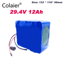 Colaier 24v 12ah 7S6P battery pack 15A BMS 250w 29.4V 12000mAh battery pack for wheelchair motor electric 2024 - buy cheap