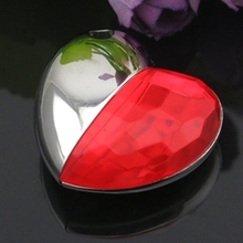 Red Diamond Heart Waterproof Metal USB Flash Drive 1TB 64GB Pen Drive USB 32GB 128GB 2TB 2.0 Memory Stick Disk Key Pendrive Gift 2022 - buy cheap
