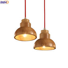 IWHD Led pendant Light Modern Simple Wood Pendant Lights Kitchen Living Room Hanglamp Lamparas de techo colgante moderna Lustre 2024 - buy cheap