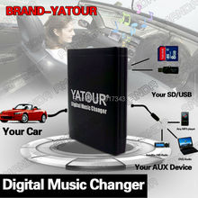 Yatour Adaptador para Carro AUX MP3 SD USB Music CD Changer Conector PARA Audi A2 A3 A4 A6 8PIN A8 S4 s6 S8 TT AllRoad Rádios Symphony 2024 - compre barato