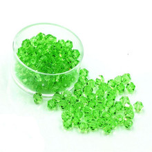 MHS.SUN 3mm-8mm Lt Peridot Bicone Crystal Beads for Jewelry Making Loose Crystal Spacer Glass Beads diy Accessories 2024 - buy cheap