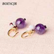 BOEYCJR-pendientes colgantes de cuentas para mujer, 2 estilos disponibles, étnico, Vintage, Natural, joyería, regalo 2024 - compra barato