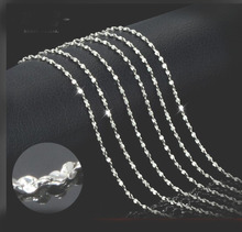 Cadena de Color plateado para mujer, collar de 1,2mm, joyería trenzada, 16-30 pulgadas, 50 Uds., venta al por mayor 2024 - compra barato