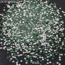 ZOTOONE 1440pcs Hotfix Flatback White Glass Rhinestones For Clothes Iron On Nail Art Rhinestones On Nails Decorations Strass E 2024 - buy cheap