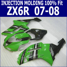 Kit de carenado para Kawasaki Ninja 07 08, carenado verde, envío gratis por Ems, 7 regalos, S23, zx6r 2007 2008 2024 - compra barato