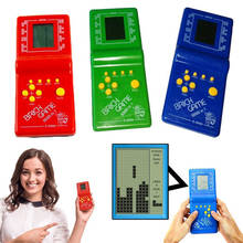 Childhood Retro Classic Tetris Handheld Game Player 2.7'' LCD Electronic GameToys Pocket Game Console Riddle Educational Toy 2024 - buy cheap