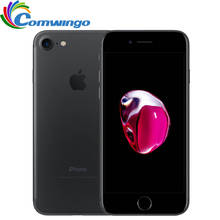 Разблокированный сотовый телефон Apple iPhone 7, 32/128/256 ГБ, IOS 10, камера 12 Мп, 4G, четырёхъядерный, сканер отпечатка пальца, 12 МП, 2910 мА, iphone7 LTE 2024 - купить недорого