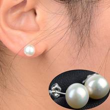 Women's Fashion White Faux Pearl Studs Piercing Earrings Charms Jewelry Gift aretes de mujer modernos 2019 2024 - buy cheap