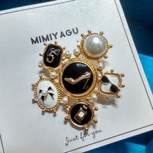 Accesorios de moda romántica, insignia de Corea, cristal auténtico, broche con joyería de cristal 2024 - compra barato