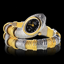 Hot Sale Unique Fashion Wrist Watches Women Ladies Snake Shaped Bracelet Watch Diamond Women's Watches Luxury Silver Gold Clock 2024 - buy cheap