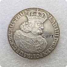 Polonia: THALER 1648 vlaislav IV-Danzig-moneda antigua, copia de moneda rara 2024 - compra barato