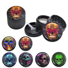 HORNET Sugar Skull Series Aluminum Herb Grinder 50MM 4 Piece Metal Tobacco Grinder  Grinders Crusher Smoke  Accessories 2024 - buy cheap