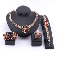 Women Bridal Wedding Necklaces Zircon Crystal Pendants Statement Chains Jewelry Sets Fashion Chokers Party Dress Accessories 2024 - buy cheap