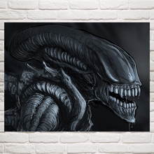 FOOCAME Artwork Xenomorph Alien Movie Posters and Prints Art Silk Fabric Wall Modern Home Decoration Picture Living Room Bedroom 2024 - buy cheap