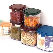 Plastic Food Storage Box Grain Container Kitchen Organize Tools Food Organizer Kitchen Storage Boxes 2024 - buy cheap