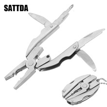 Mini Folding Muilti-functional Plier Clamp Keychain Outdoor Hiking Tools pocket multitools knife 2024 - buy cheap