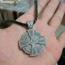 Nostalgia Everlasting Knots Irish Cross Amulet Religious Pendant Triskele Triquetra Symbol Womens Fashion Necklace 2024 - buy cheap