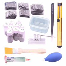 310pcs/ Direct Heating Metal Template BGA Reballing Stencil Kit Jig Repair Tool Solder Ball tweezers scraper Solder paste 2024 - buy cheap