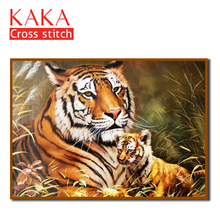 Cross stitch kits,Embroidery needlework sets with printed pattern,11CT canvas for Home Decor Painting,Animals Full NCKA015 2024 - buy cheap