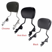 Motorcycle Detachables Upright Backrest Pad Sissy Bar For Harley Touring Road King Street Glide Electra Glide Ultra 2009-2021 20 2024 - buy cheap