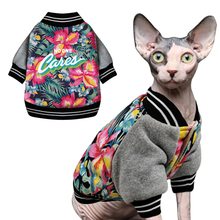 Ropa para gatos invierno espesar caliente mascota gato perro abrigo chaquetas algodón gatito Kitty ropa flor impreso gato trajes 2024 - compra barato