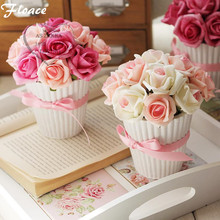 Floace Искусственный цветок розы бонсай украшения дома подарок украшение цветок Свадьба 2022 - купить недорого