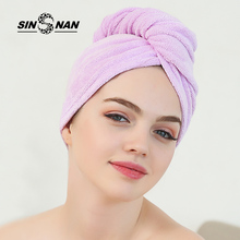 Sinsnan microfiber sólido rapidamente turbante toalha de cabelo seco para mulheres meninas macio engrossar super absorvente banho touca de banho chapéu de maquiagem 2024 - compre barato