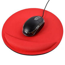 New Sale Solid Color Round Soft Wrist Protected Cushion EVA Gaming Mouse Pad Colorful Mat Non Slip Gift 2024 - buy cheap