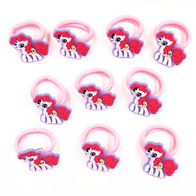 10PCS Cute Cartoon Unicorn Rubber Bands For Baby Girls Hair Accessories Kawaii Elastic Hair Band Kids Headwear Hairbands 2024 - buy cheap