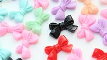 200pcs lovely Mixed Resin Bow Cabochons (24mm) Cell phone decor, hair pin, rings DIY 2024 - buy cheap