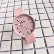 Moda estilo senhoras relógio de quartzo tendência simples pulseira de couro mulher menina estudante luxo relógio relogio montre femme pulso 2024 - compre barato