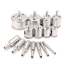 15Pcs Diamond Drill Bits 6-50mm /1/4 to 2 Inch Hole Saw Remover Tools for Glass, Porcelain, Ceramic, Granite Stone 2024 - buy cheap