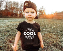 Camiseta con estampado de letras "If You Think I'm Cool You Should See My Dad" para niños, niños, niñas, moda 2024 - compra barato