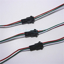 5Pairs 3 pin JST SM Male Female plug LED Connector Cable For WS2812B WS2812 WS2811 LED Strip Lamp 2024 - buy cheap