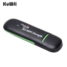 KuWFi 3G WiFi модем портативный USB Wi-Fi мобильный модем 3G беспроводной WiFi роутер поддержка 3G 2100mhz 7,2 Mbps Автомобильный ключ точки доступа 2024 - купить недорого