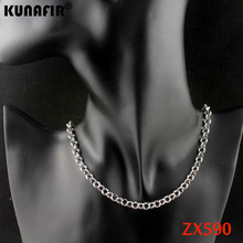 Цепочка из нержавеющей стали 316L, ожерелье из крупных круглых звеньев, длина 6 мм, 16-38 дюймов, модная цепь в стиле панк для женщин и мужчин, ZX590, 20 шт. 2024 - купить недорого