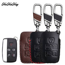 KUKAKEY Car Key Case Cover For Land Rover Discovery 3 4 5 Sport Range Rover Freelander 2 X9 Defender Leather Key Bag Shell Chain 2024 - buy cheap