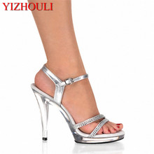 YIZHOULI-zapatos de tacón alto de 13 CM para mujer, Sandalias de tacón fino sexys para Club nocturno, N-039 2024 - compra barato
