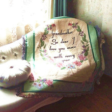 Tapete de algodão espesso, cobertor para cama, dupla face, decoração vintage 2024 - compre barato