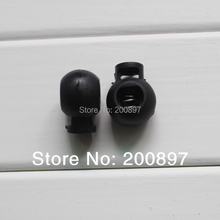 new black plastic garment stoppers toggle stopper nylon cord lock 6mm hole 500pcs/lot accessories 2024 - buy cheap