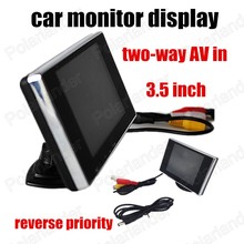 Monitor LCD TFT a Color para cámara de visión trasera de coche, 3,5 pulgadas, Envío Gratis 2024 - compra barato